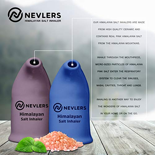 Nevlers All Natural Ceramic Himalayan Salt Inhaler with All Natural Himalayan...