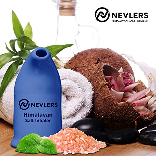 Nevlers All Natural Ceramic Himalayan Salt Inhaler with All Natural Himalayan...