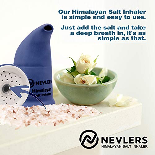 Nevlers All Natural Ceramic Himalayan Salt Inhaler with All Natural Himalayan...