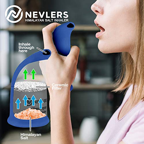 Nevlers All Natural Ceramic Himalayan Salt Inhaler with All Natural Himalayan...