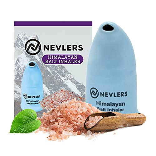 Nevlers All Natural Ceramic Himalayan Salt Inhaler with All Natural Himalayan...