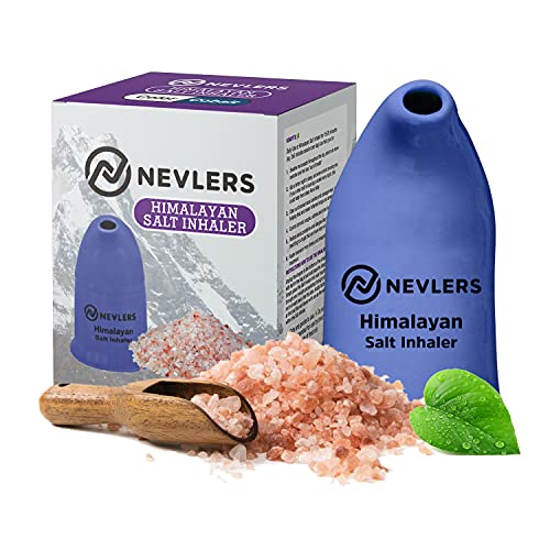 Nevlers All Natural Ceramic Himalayan Salt Inhaler with All Natural Himalayan...