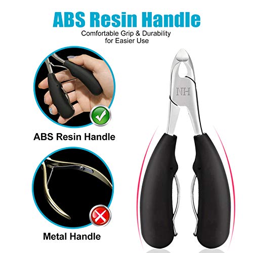 Podiatrist Toenail Clippers, Professional Thick & Ingrown Toe Nail Clippers f...