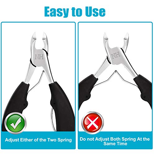 Podiatrist Toenail Clippers, Professional Thick & Ingrown Toe Nail Clippers f...