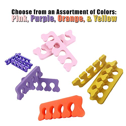 New8Beauty Toe Separators Toe Spacers (12 Pairs)- Apply Nail Polish During Pe...
