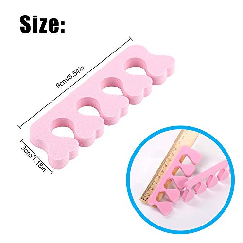 New8Beauty Toe Separators Toe Spacers (12 Pairs)- Apply Nail Polish During Pe...