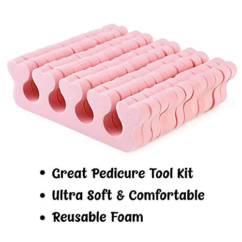New8Beauty Toe Separators Toe Spacers (12 Pairs)- Apply Nail Polish During Pe...