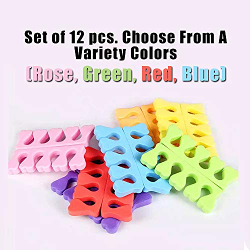 New8Beauty Toe Separators Toe Spacers Variety Colors Series (12 Pairs)- Apply...