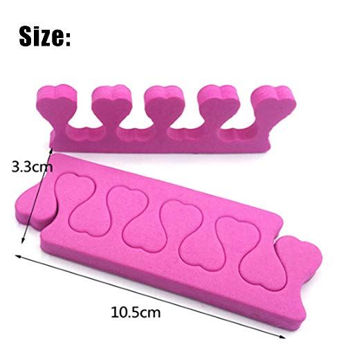 New8Beauty Toe Separators Toe Spacers Variety Colors Series (12 Pairs)- Apply...