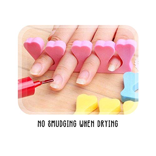 New8Beauty Toe Separators Toe Spacers Variety Colors Series (12 Pairs)- Apply...