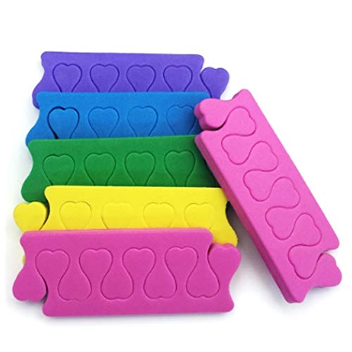 New8Beauty Toe Separators Toe Spacers Variety Colors Series (12 Pairs)- Apply...
