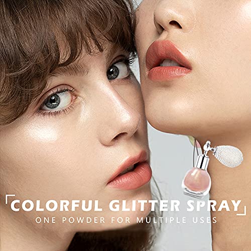 NewBang 2Pcs Highlighter Powder Spray,Glitter High Gloss Powder,Shimmer Spark...