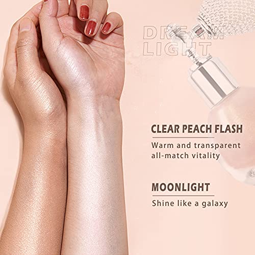 NewBang 2Pcs Highlighter Powder Spray,Glitter High Gloss Powder,Shimmer Spark...
