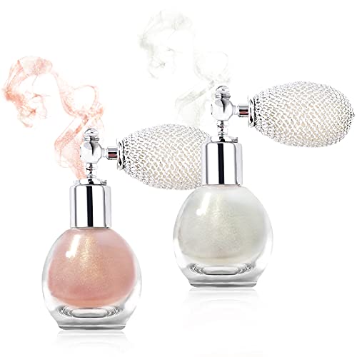 NewBang 2Pcs Highlighter Powder Spray,Glitter High Gloss Powder,Shimmer Spark...