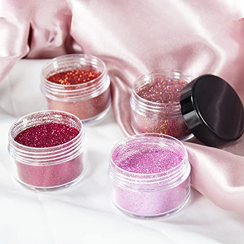 NewBang 4 Colors Glitter Lip Kit,Metallic Shimmer Diamond Glitter Powder for ...