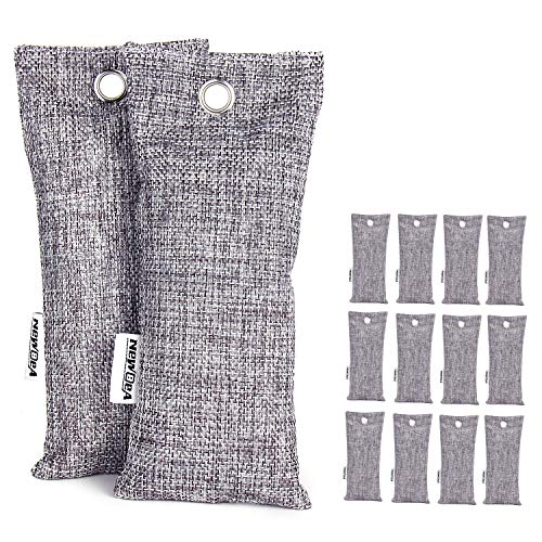 NEWBEA 12 Pack Bamboo Charcoal Air Purifying Bag, Charcoal Bags Odor Absorber...