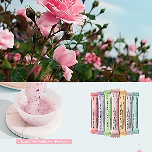 Diy Spa Rose Hyaluronic Acid Hydro Jelly Facial Mask Powder Collagen Vitamin ...