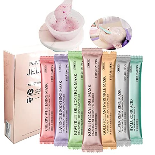 Diy Spa Rose Hyaluronic Acid Hydro Jelly Facial Mask Powder Collagen Vitamin ...