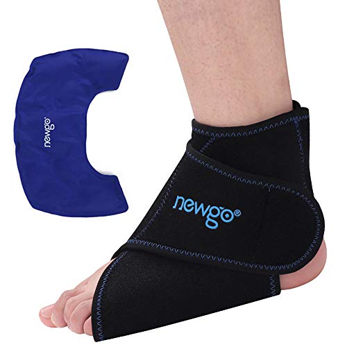 NEWGO Ankle Ice Pack Reusable Ankle Ice Wrap Gel Cold Pack for Ankle Injuries...