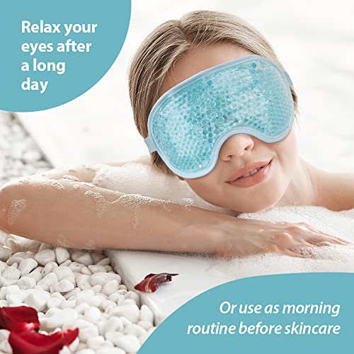 NEWGO Cooling Eye Mask Gel Eye Mask Reusable Cold Eye Mask for Puffy Eyes, Ey...