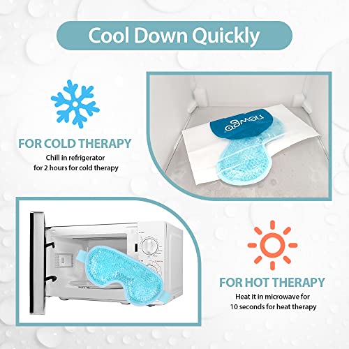 NEWGO Cooling Eye Mask Gel Eye Mask Reusable Cold Eye Mask for Puffy Eyes, Ey...