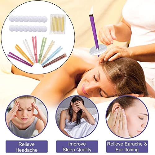Newmind 10Pcs Natural Ear Treatment Candles Kit Ear Wax Remover Fragrance Can...