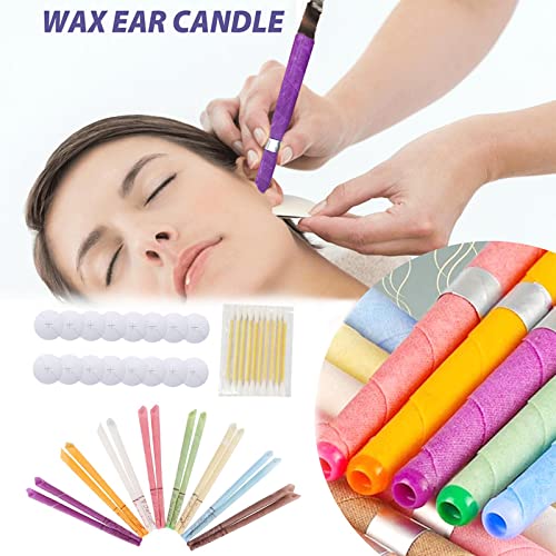 Newmind 10Pcs Natural Ear Treatment Candles Kit Ear Wax Remover Fragrance Can...