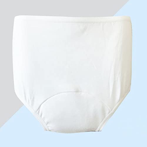 Newmind 4 Pcs Washable Absorbency Incontinence Aid Cotton Underwear Briefs Wo...