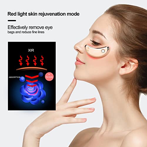 Eye Mask, Eye Massager, Eye Patches with LED Red Light, Reusable Anti-aging E...