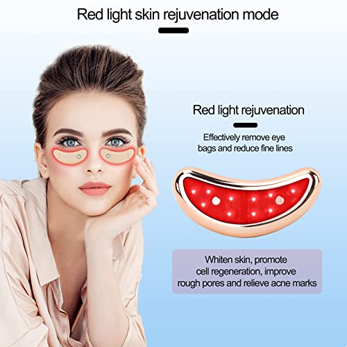 Eye Mask, Eye Massager, Eye Patches with LED Red Light, Reusable Anti-aging E...