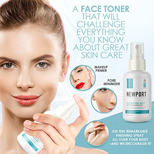 Face Toner Makeup Setting Spray with Aloe Vera, Vitamin C, Hyaluronic Acid - ...