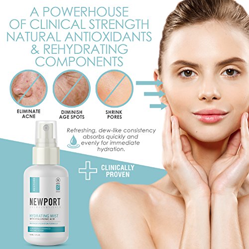 Face Toner Makeup Setting Spray with Aloe Vera, Vitamin C, Hyaluronic Acid - ...