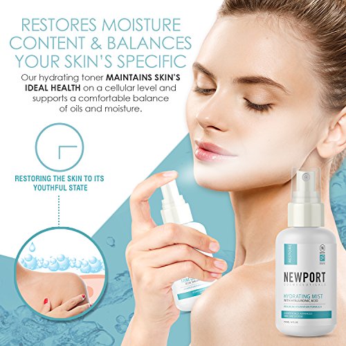 Face Toner Makeup Setting Spray with Aloe Vera, Vitamin C, Hyaluronic Acid - ...