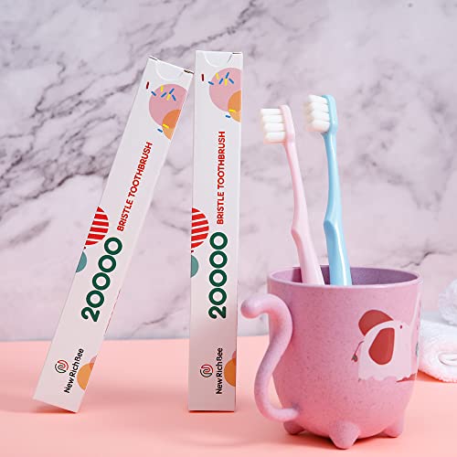 [Upgrade Version] 4 Pack Micro Nano Extra Soft Toothbrush for Adult ,20000 Br...