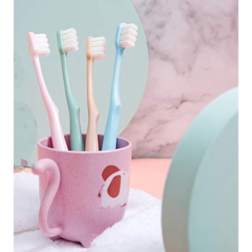 [Upgrade Version] 4 Pack Micro Nano Extra Soft Toothbrush for Adult ,20000 Br...