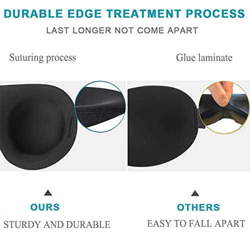 Sleep Mask, Blackout 3D Contoured Sleeping Eye Mask, Upgraded Eyelash Friendl...