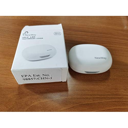 NewWay Mini Toothbrush Sanitizer Cover Rechargeable Travel Toothbrush Case wi...