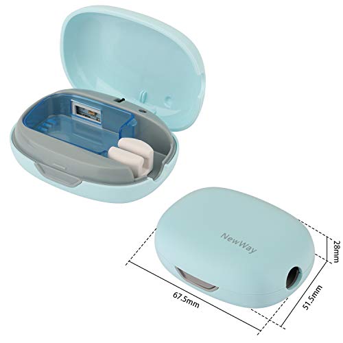 NewWay Mini Toothbrush Sterilizer Cover Rechargeable Travel Toothbrush Case w...