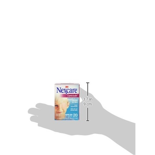 Nexcare Opticlude Eyepatch, Regular Size, Contoured for Fit, Brown, 20 Count ...