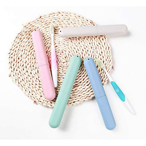 4 Pack Travel Toothbrush Case, NEXCURIO Portable Breathable Toothbrush Holder...