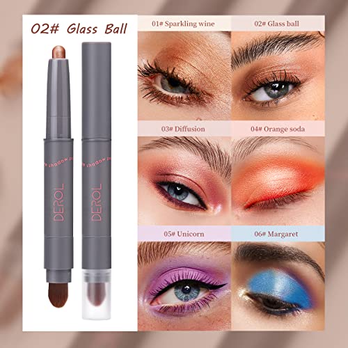 Eye Shadow Stick, Eyeshadow Pencil, Eyeshadow Stick, Rotatable Eye Pencil wit...