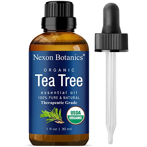 Organic Tea Tree Oil 30 ml - 100% Natural, Pure Tea Tree Essential Oil for Ha...