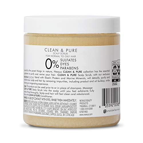 Nexxus Clean & Pure Sulfate-Free Scalp Scrub Exfoliating and Nourishing Hair ...