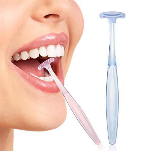 NFEGSIYA Tongue Scrape Silicone Tongue Scraper Double Sided Tongue Brush Oral...