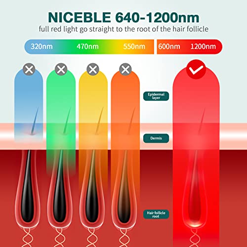 NICEBLE Hair Removal Device with Sapphire Ice-cooling System, Permanent Painl...