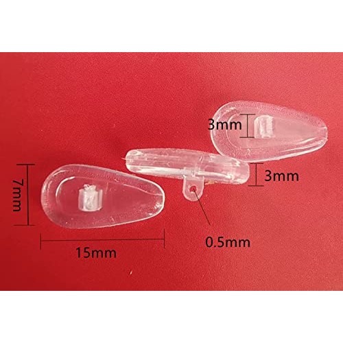 NicelyFit Clear Screw-in Nose Pads for Oakley Eyeglass Glass Frames Tincup Wi...