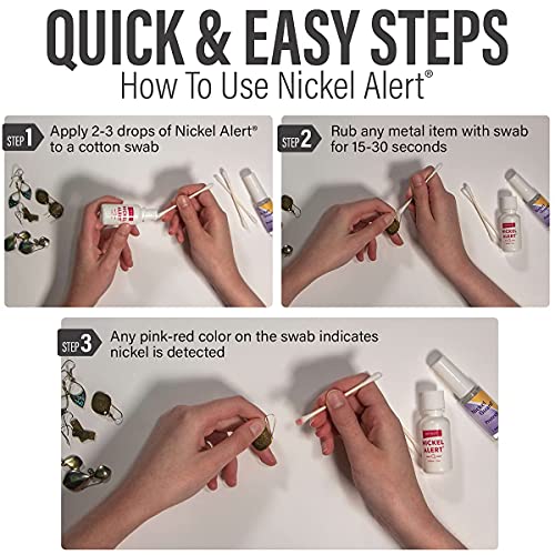 Nickel Alert Single Bottle - Perform 200+ At-Home DMG Spot Tests for Nickel i...