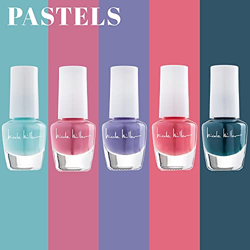 Nicole Miller Mini Nail Polish Set - 15 Glossy and Trendy Colors