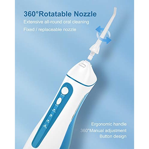 Water Dental Flosser Cordless for Teeth - Nicwell 4 Modes Dental Oral Irrigat...