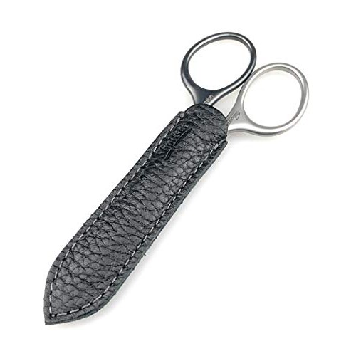 Niegeloh Mustache & Beard Scissors - Self-Sharpening Stainless Steel Titanium...